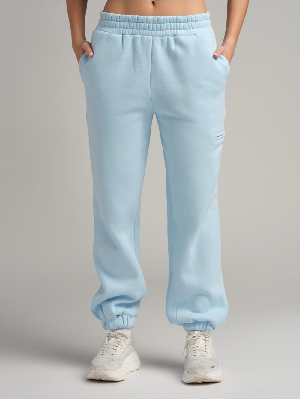 Women's Light Blue Hooded Set VIP Airplane Mode Hoodie and Sweatpants - Picture 5 of 12
